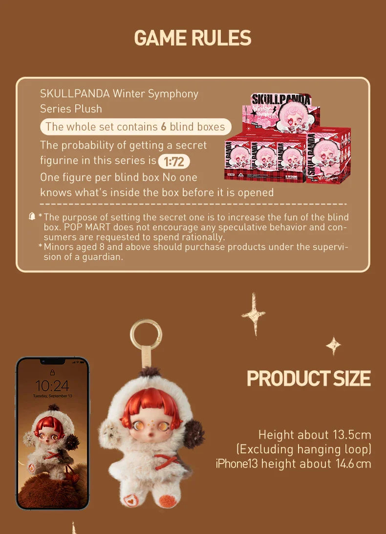 Genuine Pop Mart Skullpanda   Winter Symphony Series Blind Box