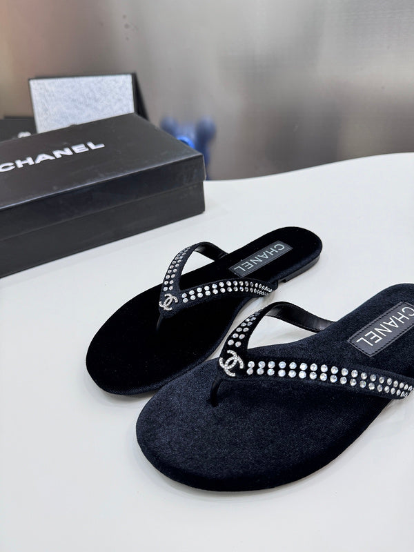 MBCS4 Leather Slippers Size 35-42 Shoes with Box
