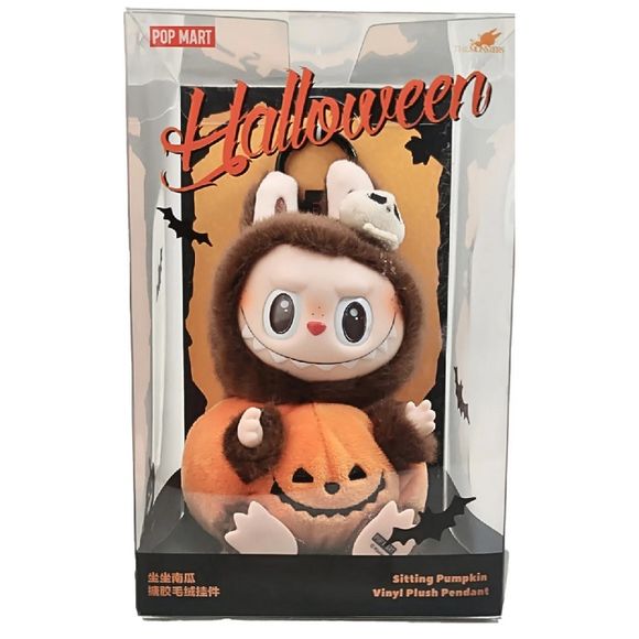 POP MART Labubu Happy Halloween Party Series Sitting Pumpkin Plush AUTHENTIC  others